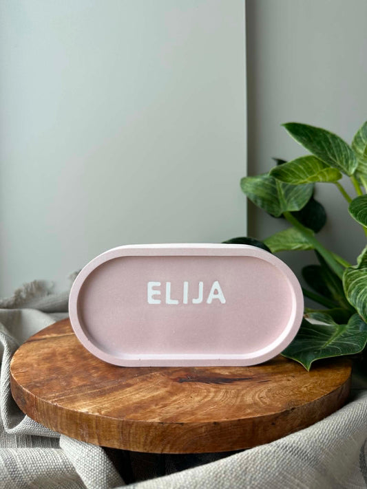 Personalizuotas vienos dalies padėkliukas su Jūsų norimu vardu / žodžiu