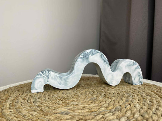 Gebogener Kerzenständer (grünlich)