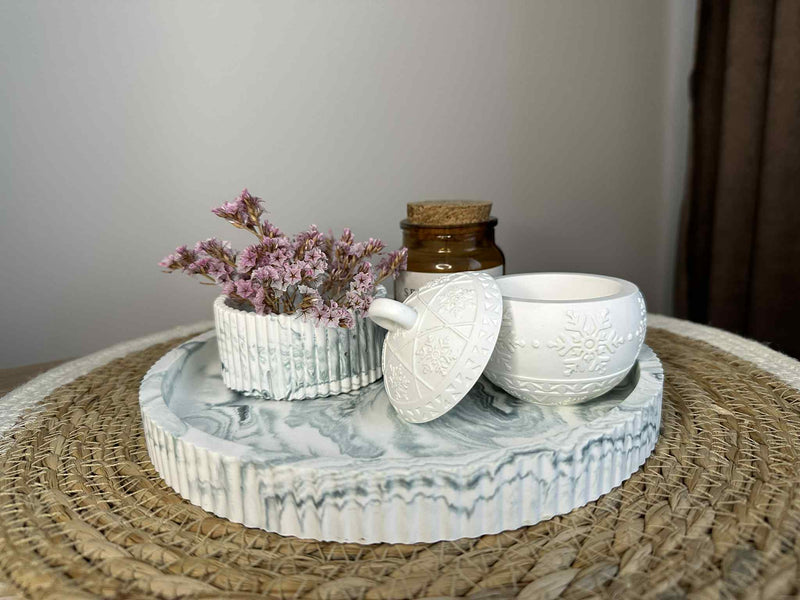 Universalus padėklas su indeliu (tamsiai violetinė)