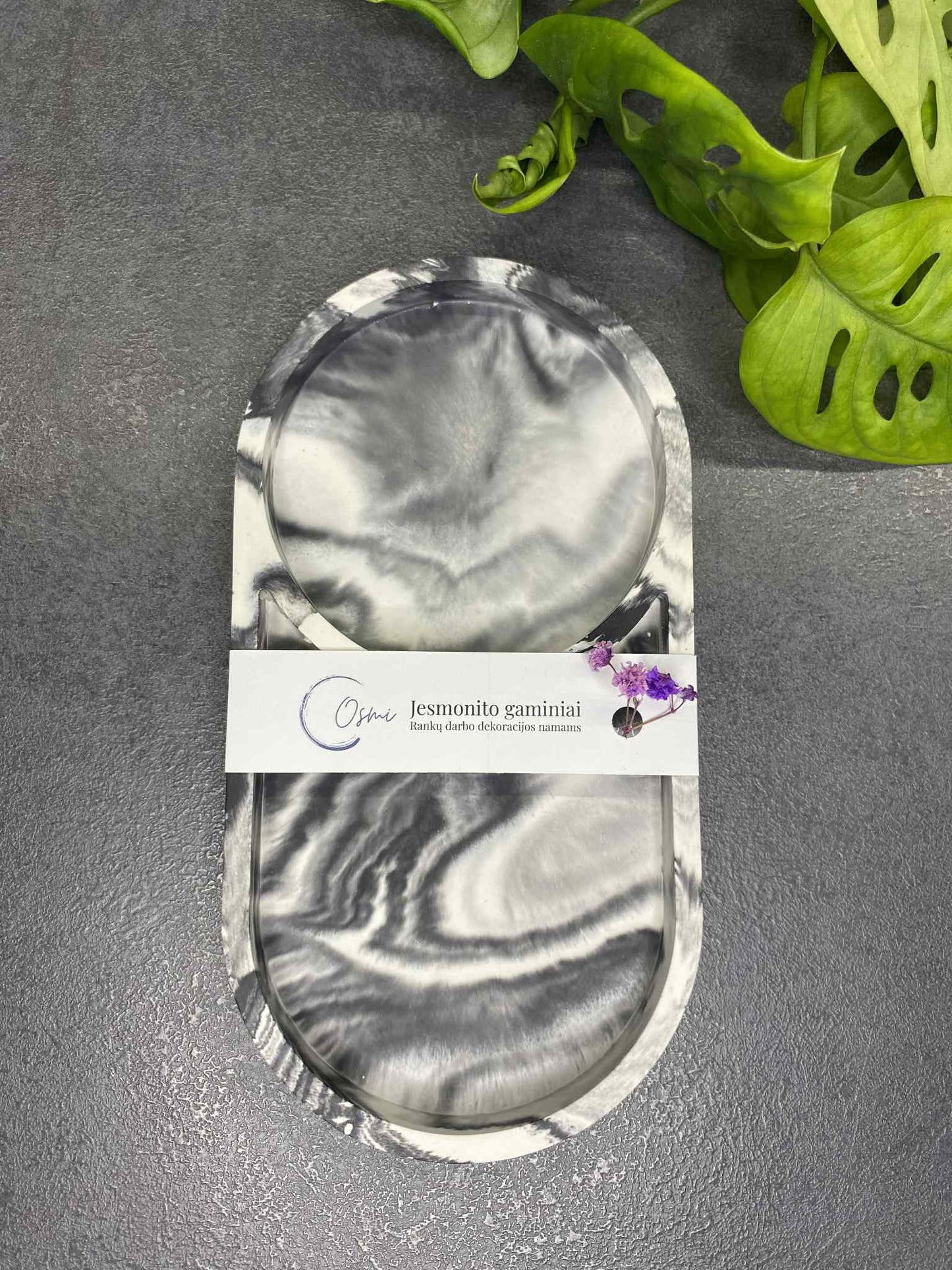 Dviejų dalių padėkliukas (juoda)