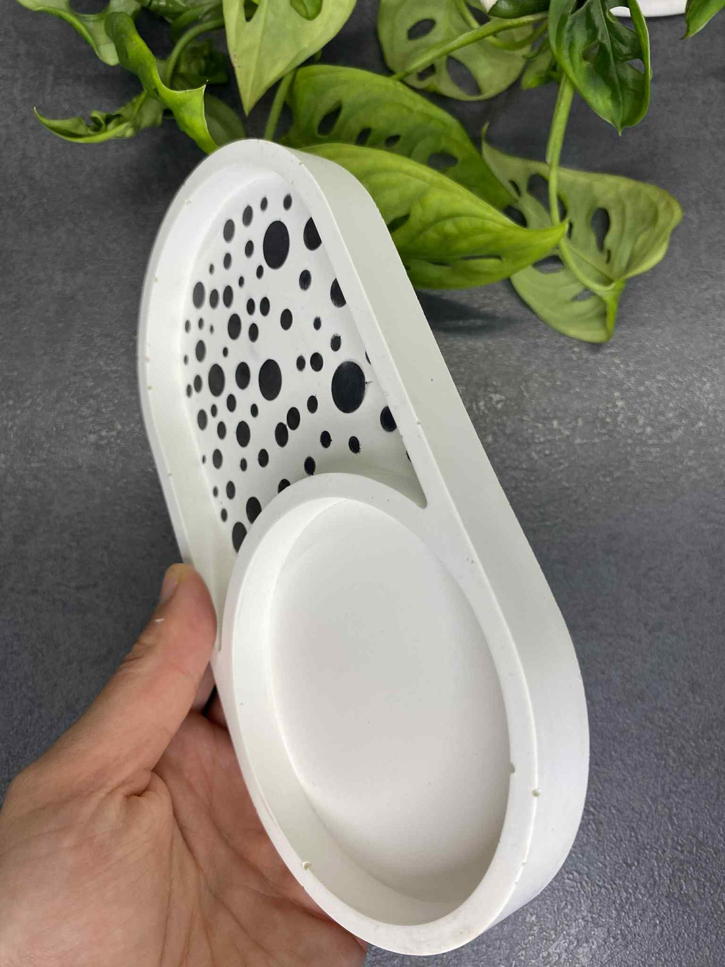 Dviejų dalių padėkliukas (taškeliai)