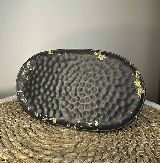 Achterbahnwelle (schwarz/gold)