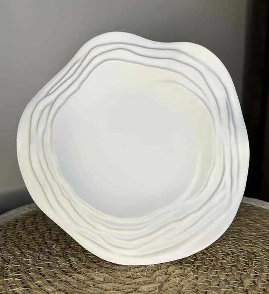 Didesnis baltas padėkliukas "Kalnai"